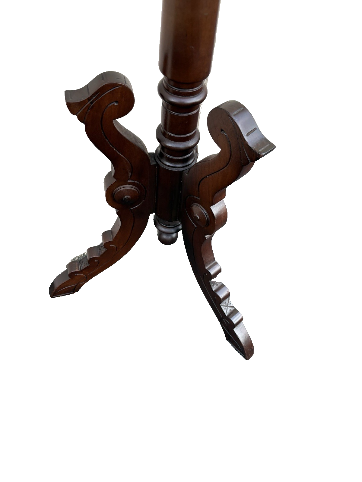 66822 Antique Victorian Marble Top Lamp Table Stand