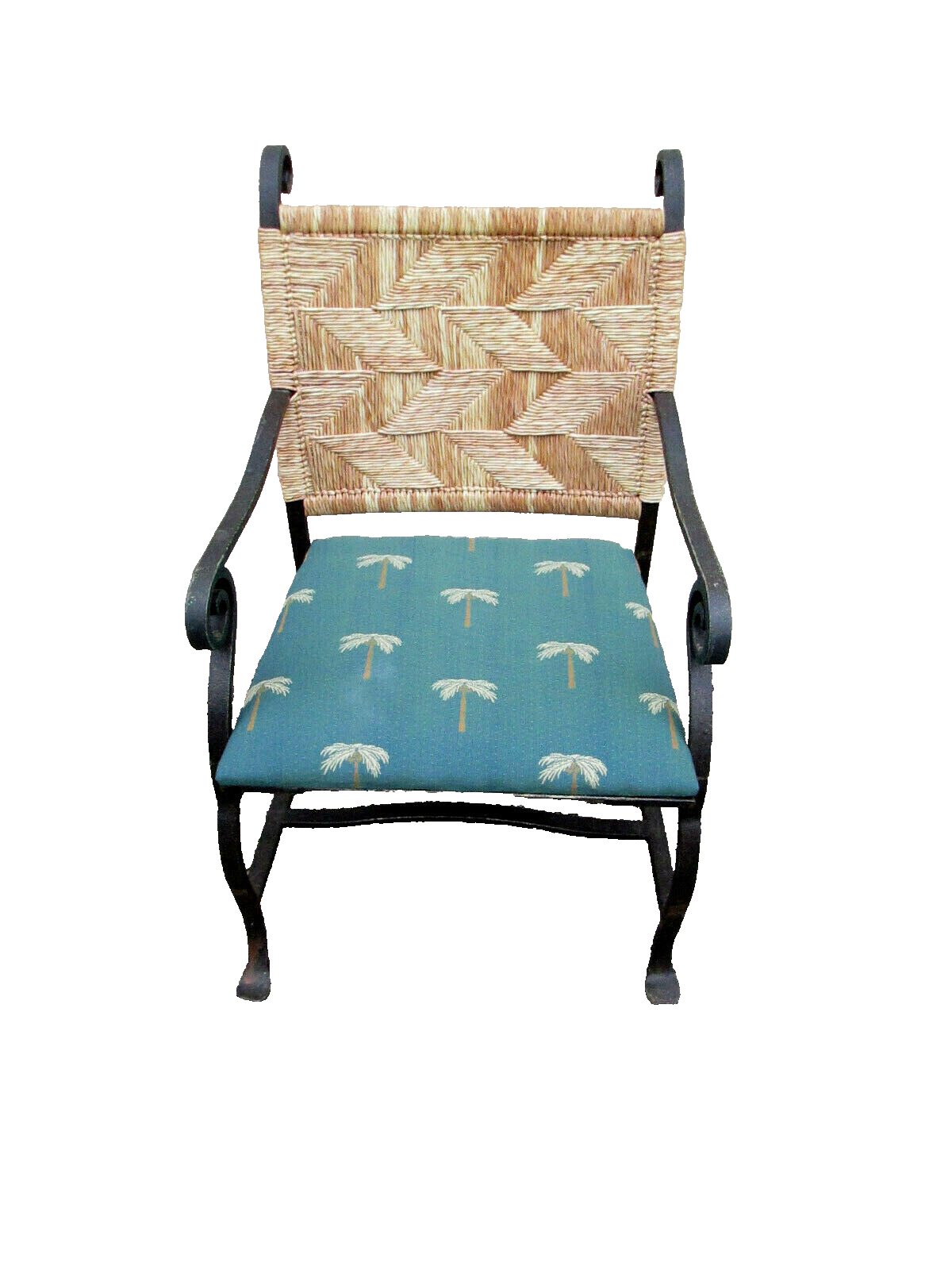 58051 Set of 4 QUALITY Heavy Metal Arm Chair Patio Chairs