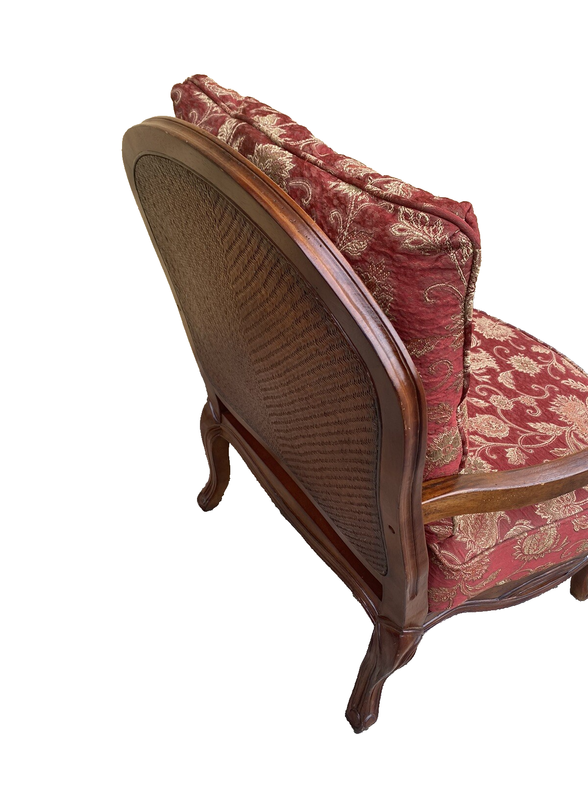 65401   Mealeys Furniture French Country Bergere Armchair w/ Stool