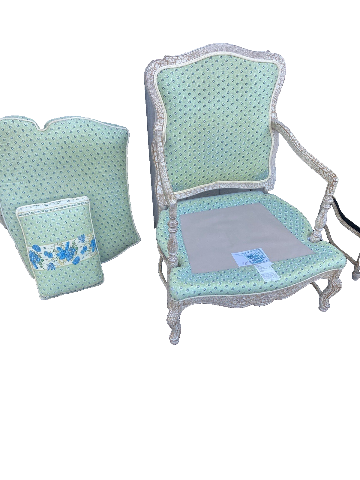 65139 Pair QUALITY Hand Made ROBB STUCKY Decorator Armchair Chair s