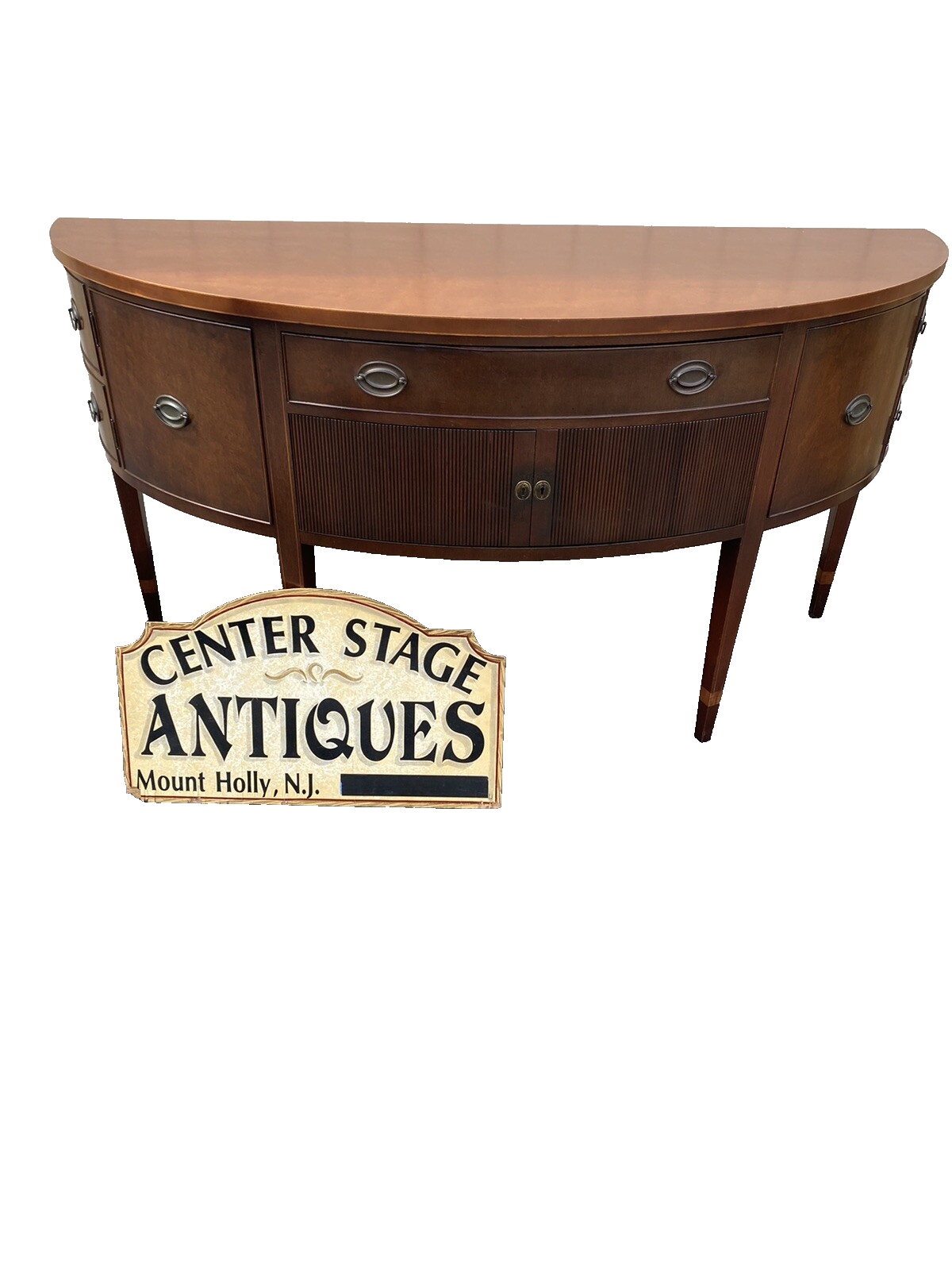 56898 KITTINGER 17685  Large Mahogany Pencil Inlaid Buffet Sideboard Server