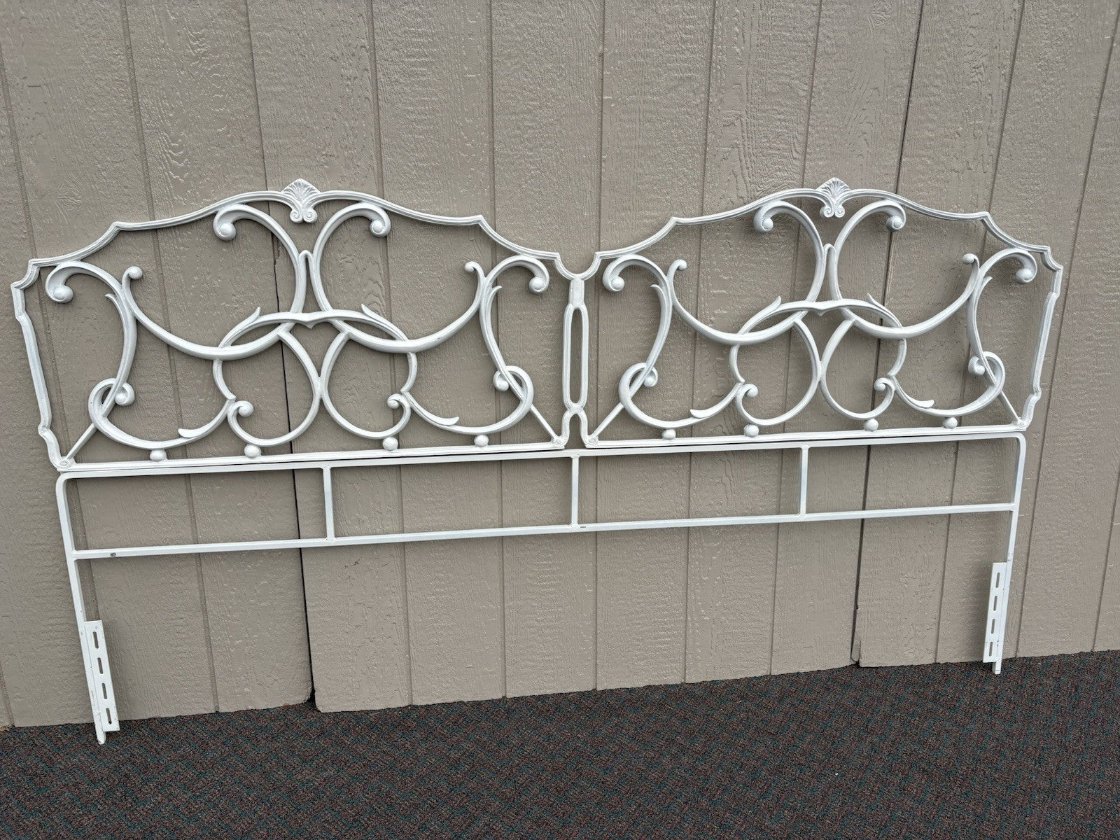 67185 KING Size Metal Decorator Headboard Bed