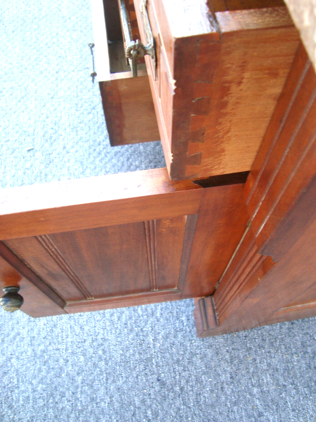 61939  Marble Top Victorian Washstand Dresser Chest Nightstand