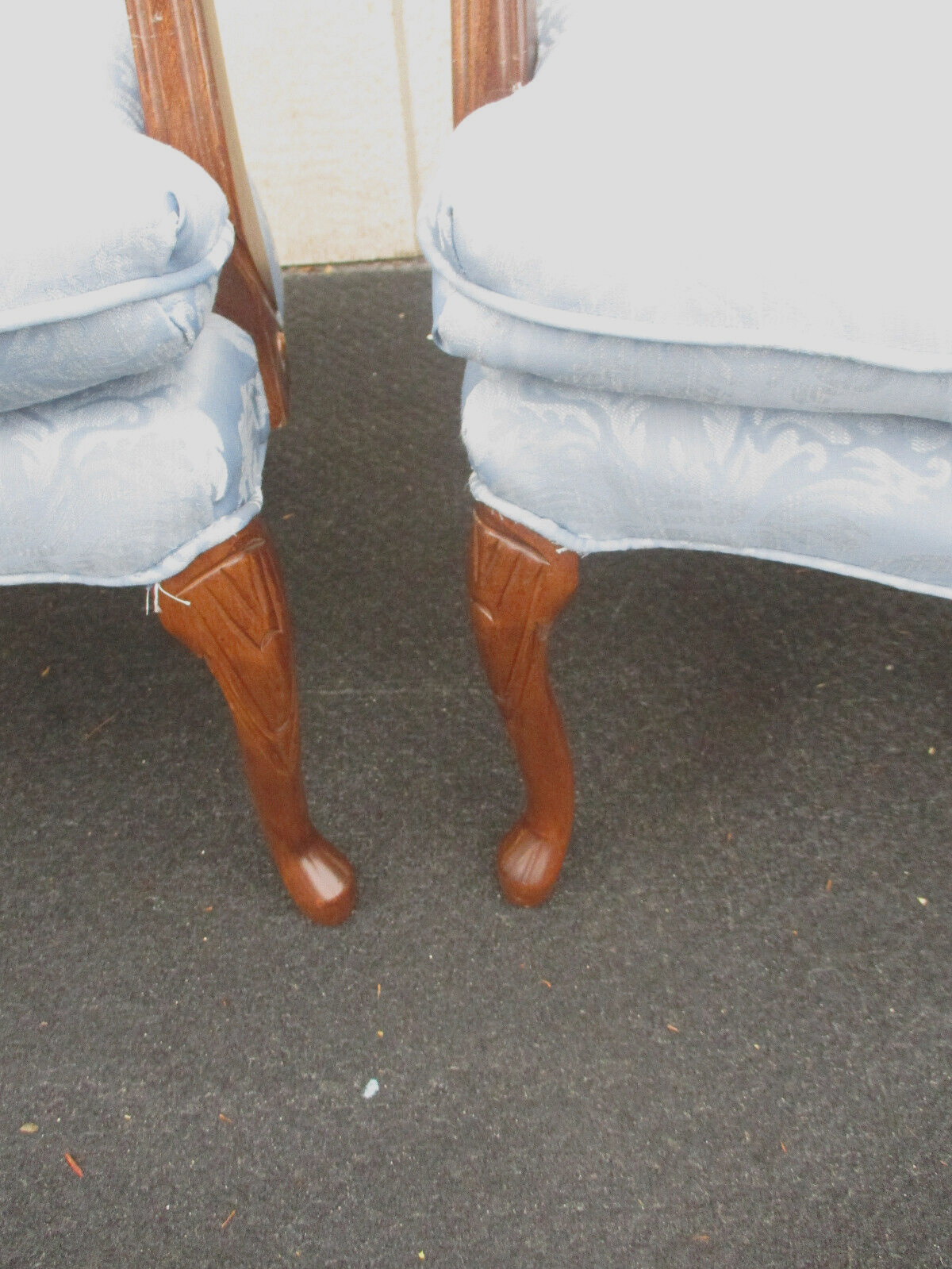 64167  Pair Mahogany Bergere Armchair Chair s