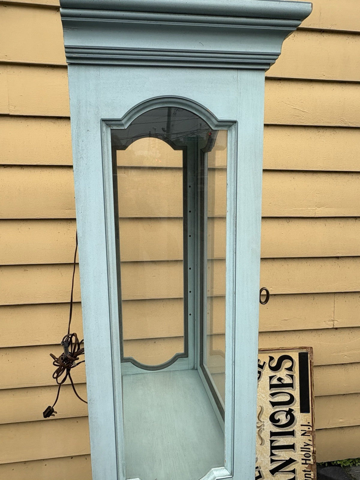 66687  Baby Blue Decorator JASPER Furniture Curio China Cabinet