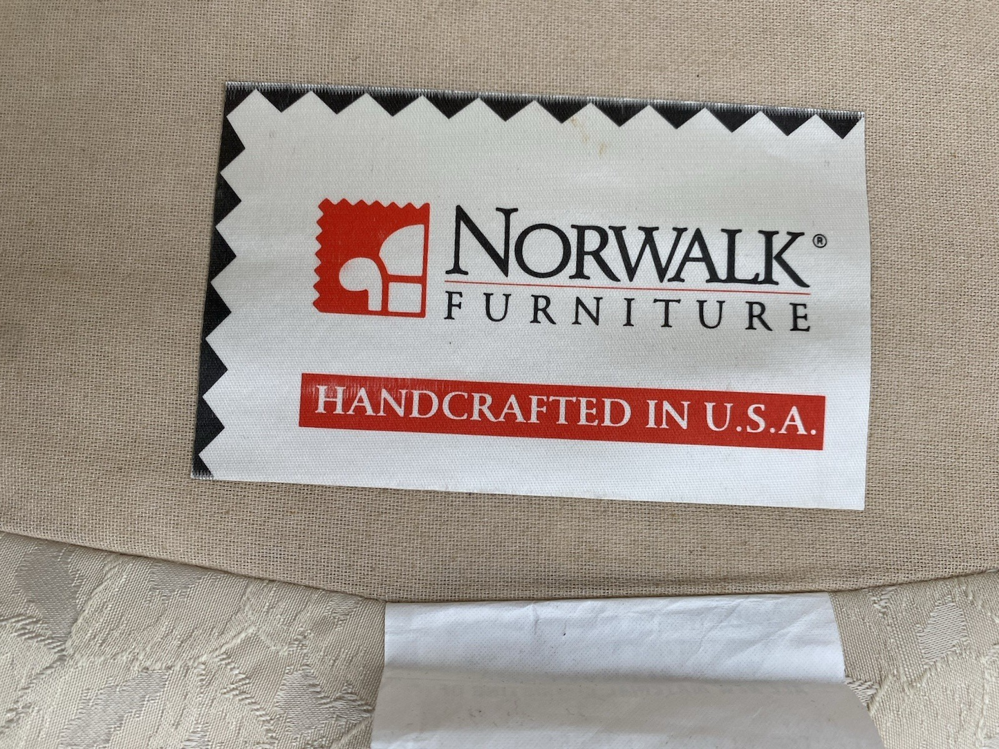 66418 NORWALK Furniture French Country Armchair w/ Ottoman Stool