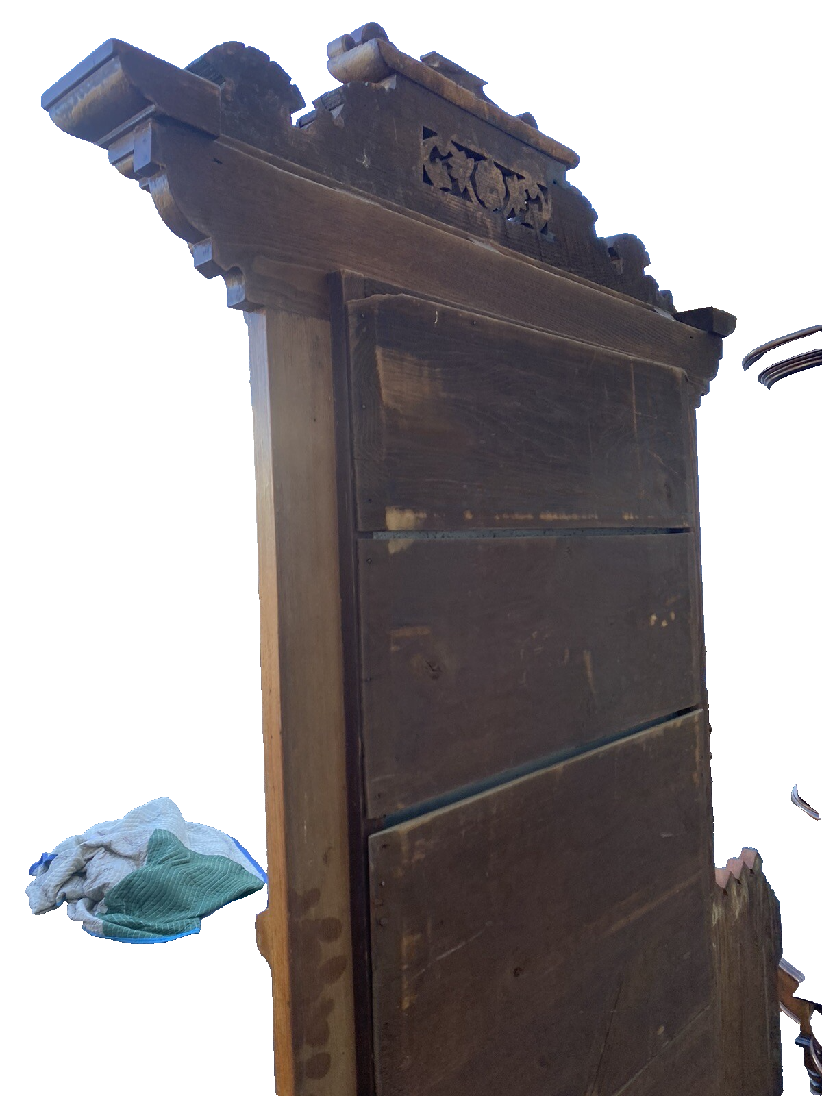 65166 Antique Victorian Oak Dresser with Mirror