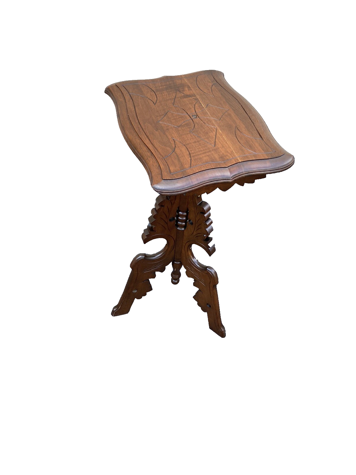 65732 Antique Victorian Walnut Lamp Table Stand