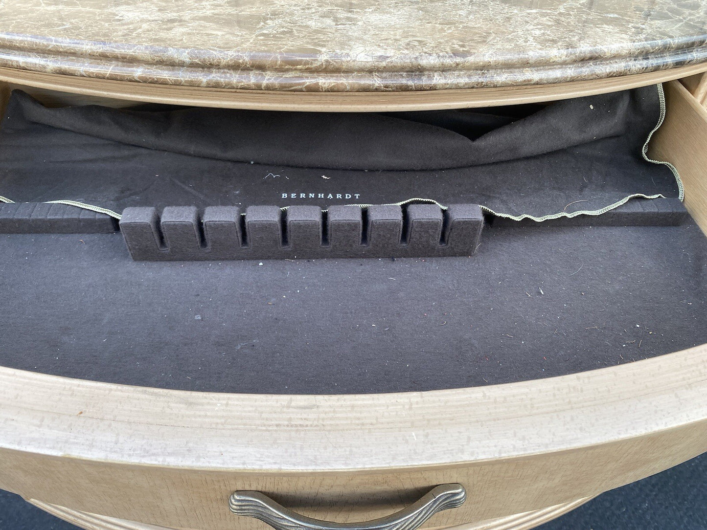 64646   Bernhardt Marble Top Server Sideboard Buffet