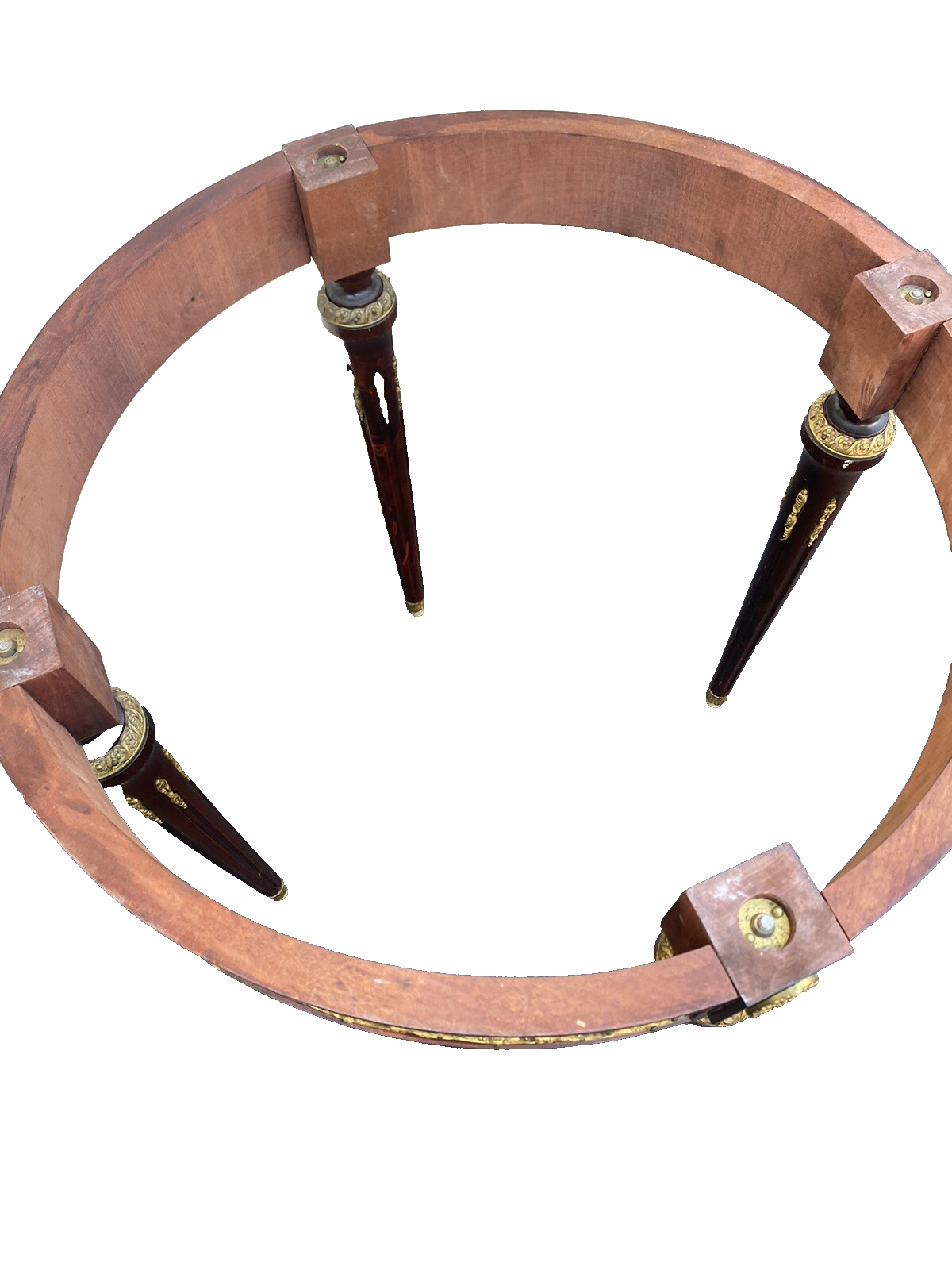 65666   Round Marble Top Lamp Table with Bronze ormalu