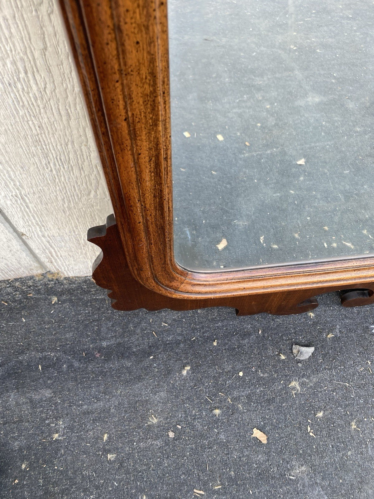 66497 Fancy Carved Chippendale Beveled Mirror