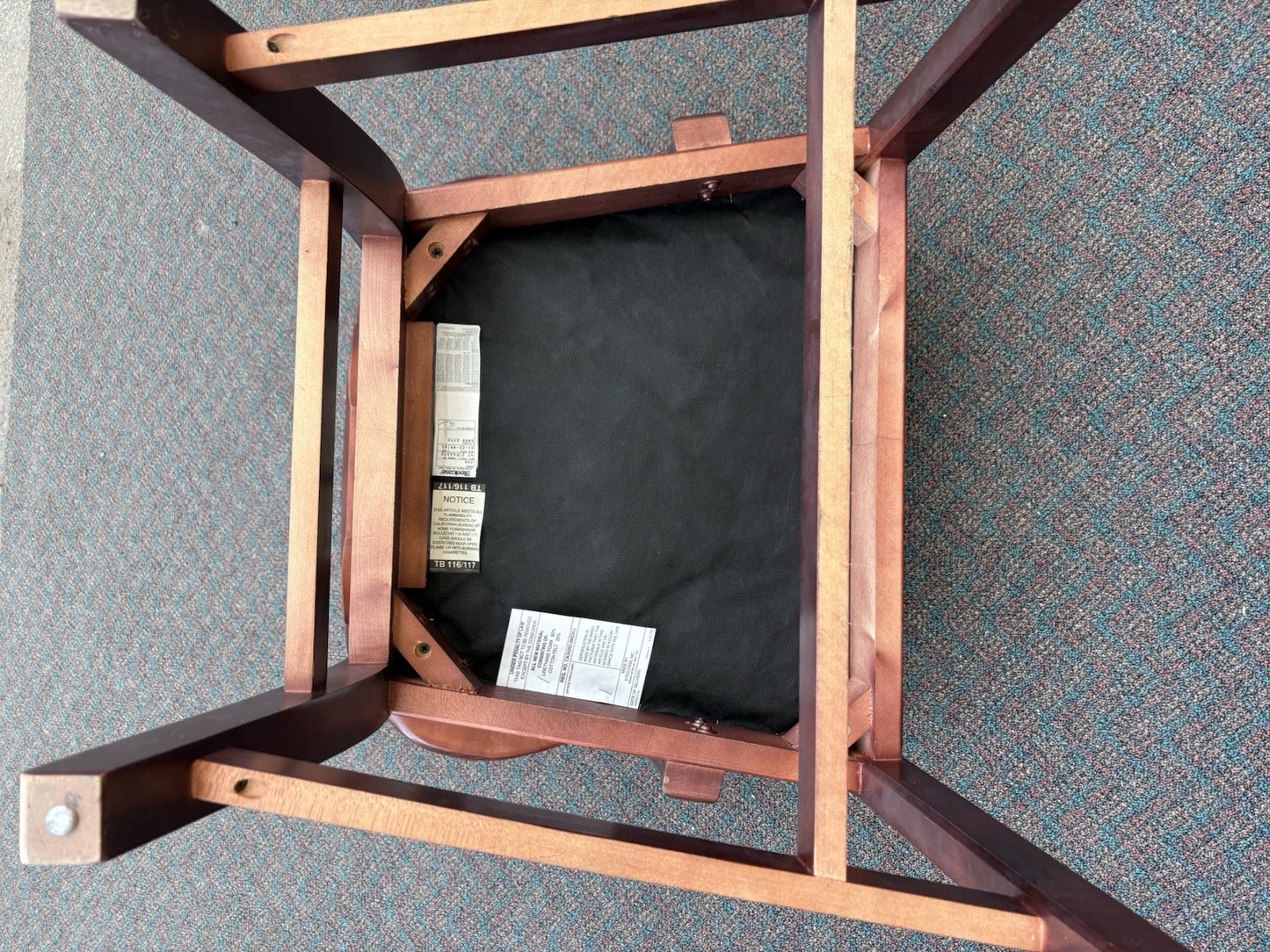 62870 Set of 4 STEELCASE Mahogany Armchair Chair s