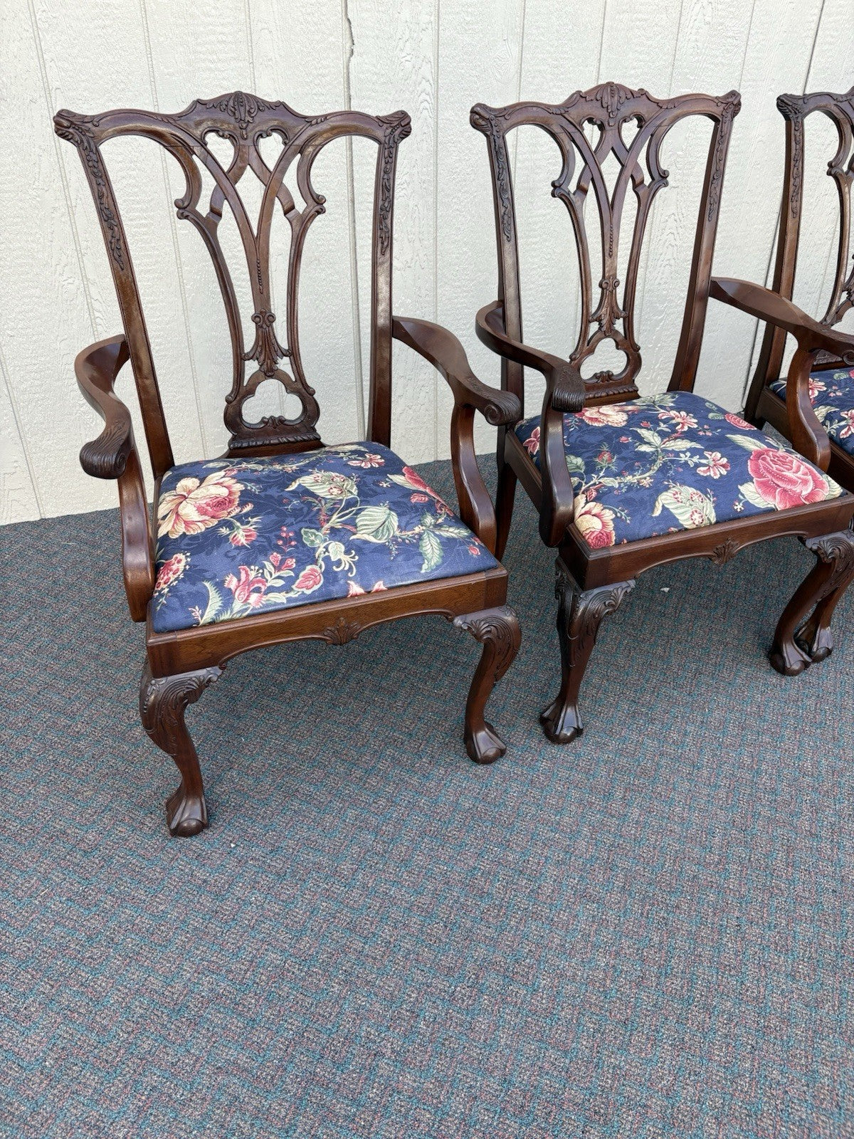 00001 Set of 6 Chippendale Dining Chair s Chairs
