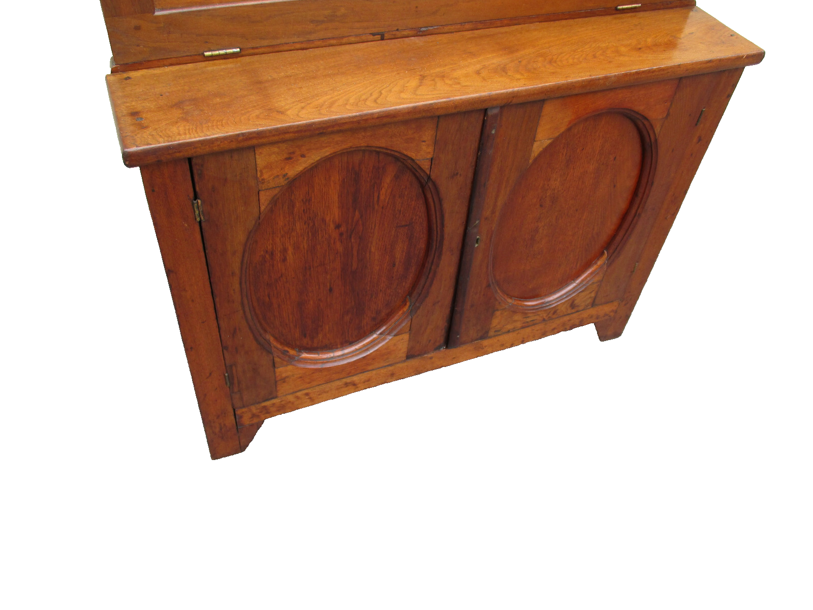 62385   Antique Victorian 2 pc Secretary Desk w/ Bookcase Top