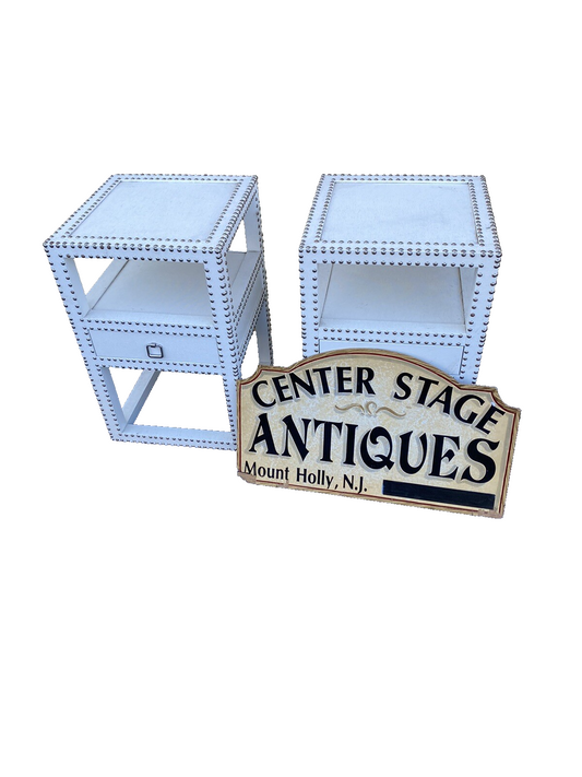 65680 Pair Decorator Modern Nightstand End Table Stand