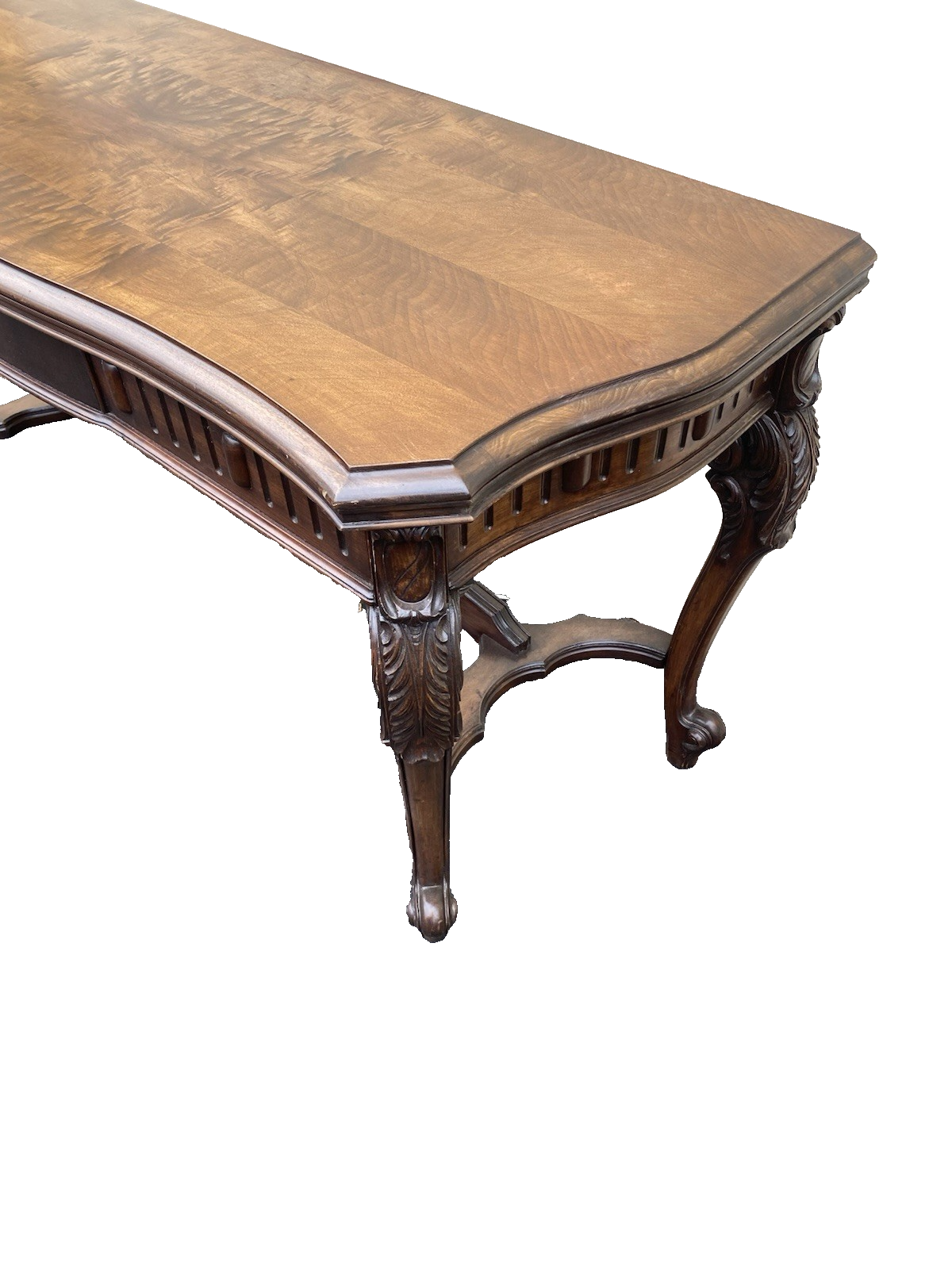 66609  Antique French Country Flip Top Dining Table Console Sofa Table