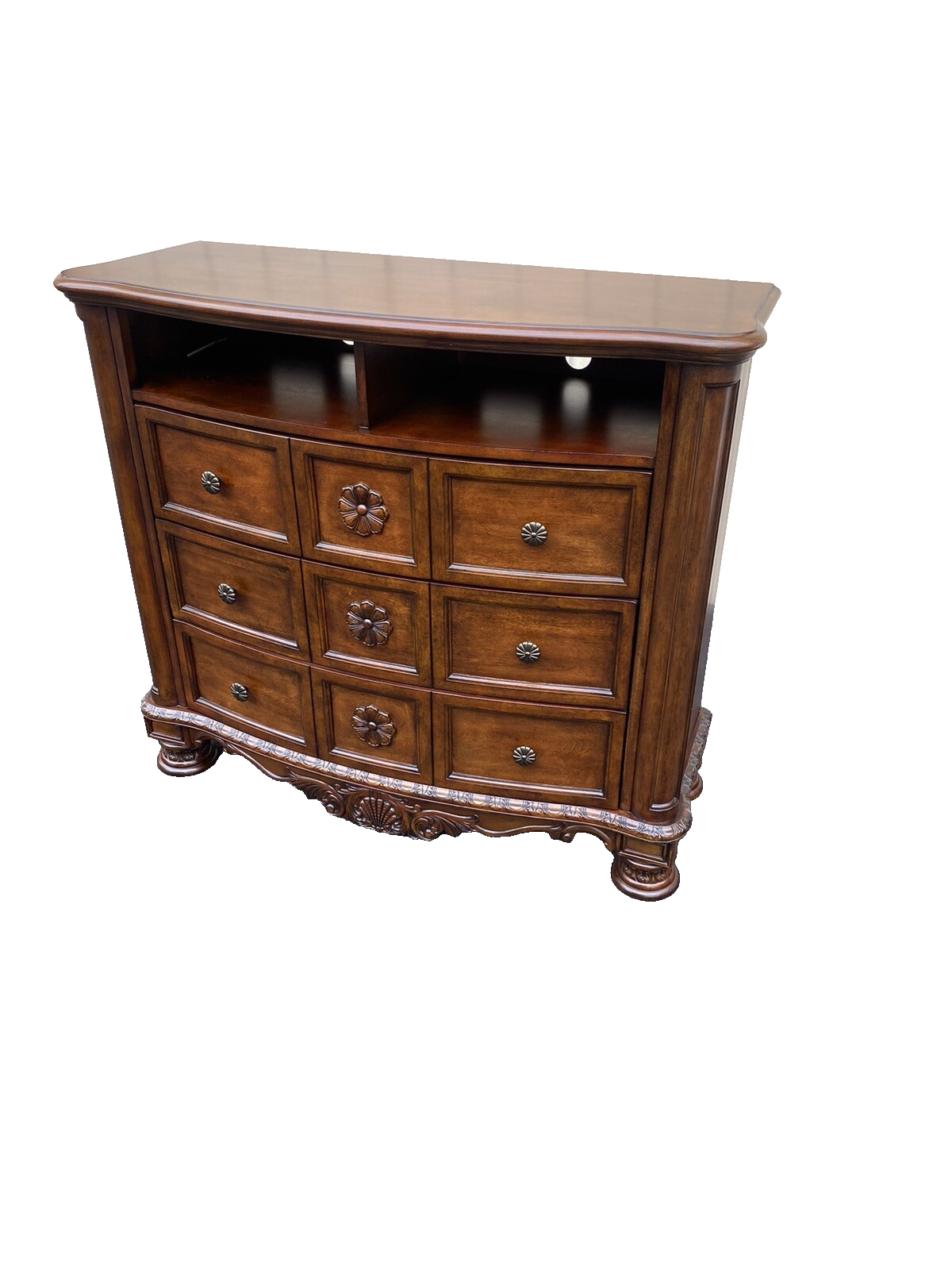 66081 Mahogany Television Stand Credenza Buffet Server