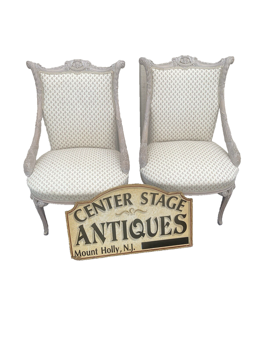 65581 Pair Decorator Hand Made Chairs Chair s