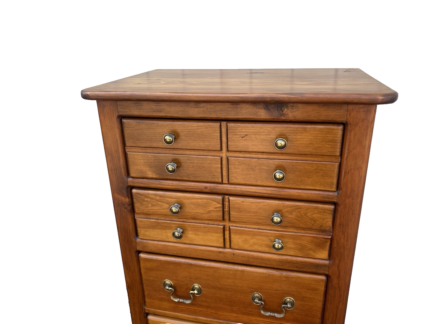 65846 Pine Lingerie High Chest Dresser