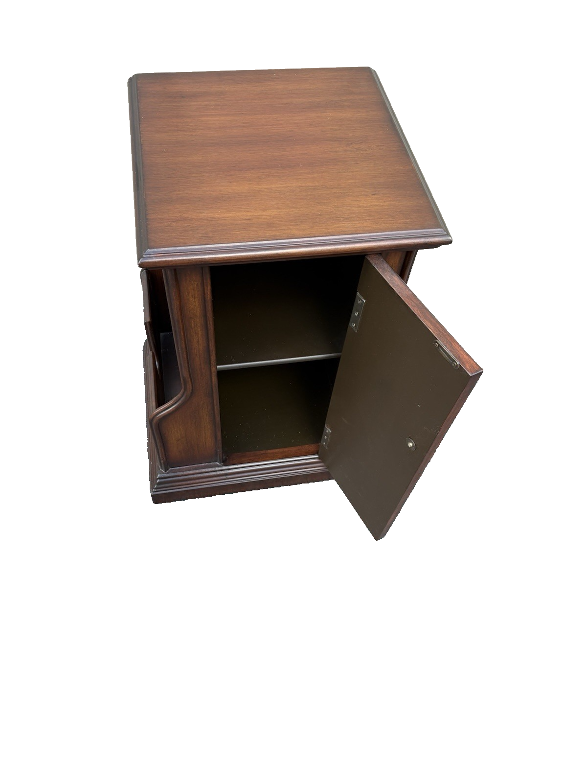 66983 Decorator Lamp Table Stand with Magazine Rack Sides