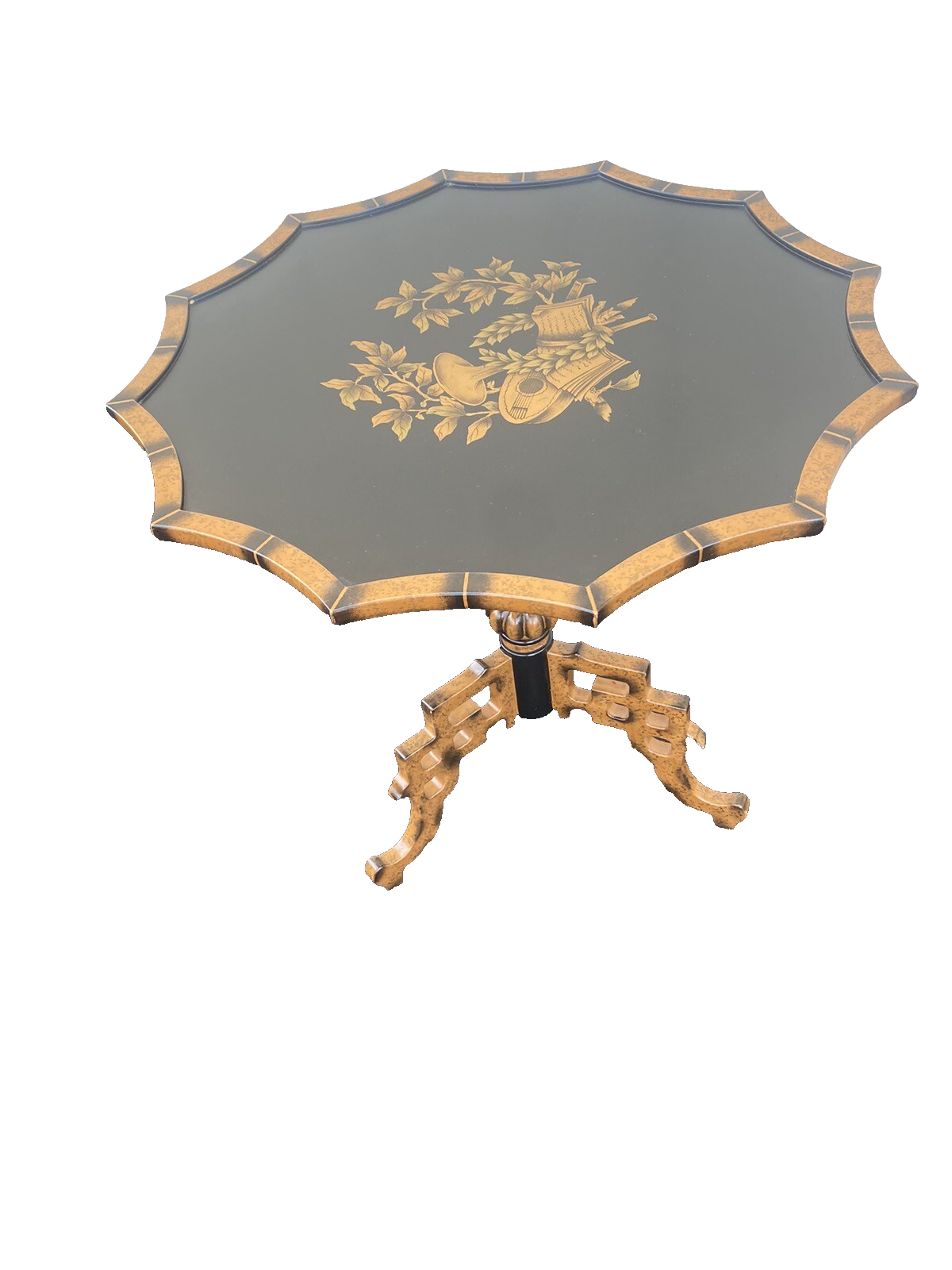 65071 MAITLAND SMITH ??? Bamboo Style Revolving  Tilt Top Table      $1450 New