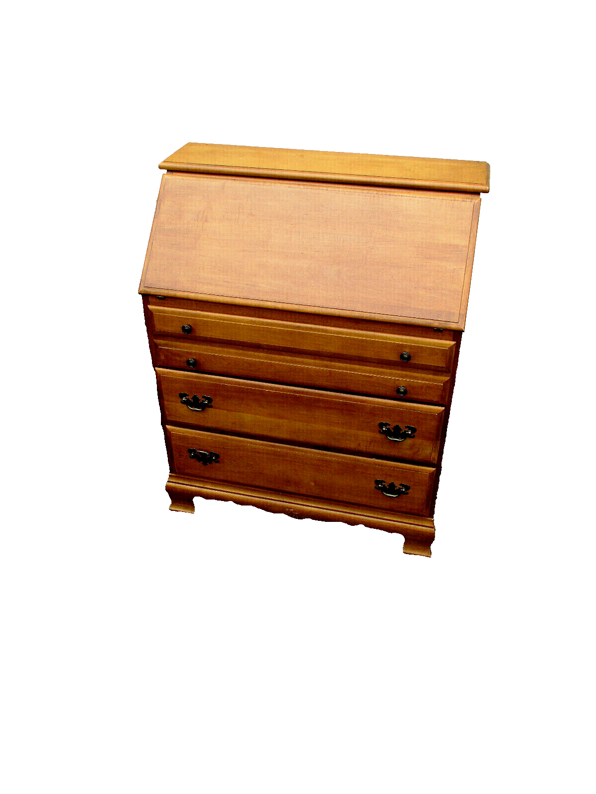 63476 Solid Maple Slant Front Office Desk