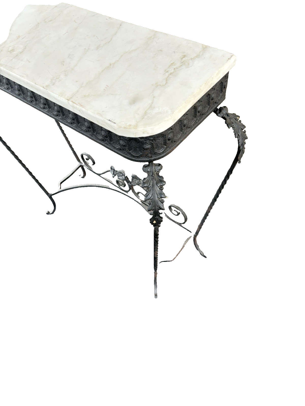 66803 Marble Top Console Table Sideboard Server