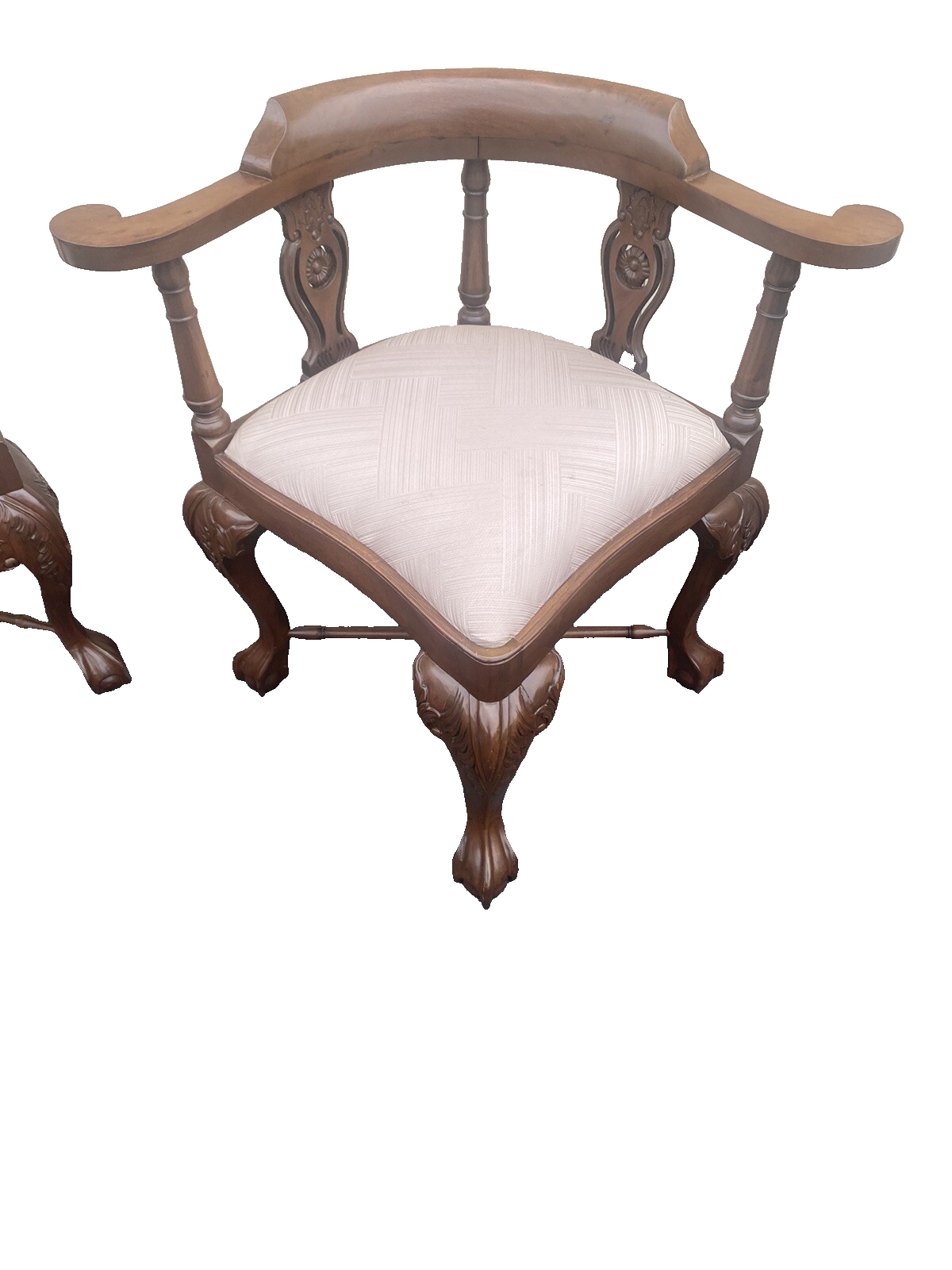 65853 Pair Mahogany Corner Chairs Chair s