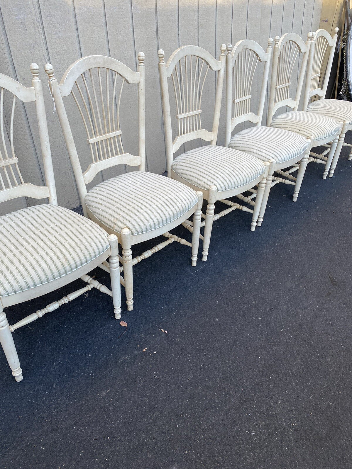 66362   Set 6 Ethan Allen Modern Dining Chair s