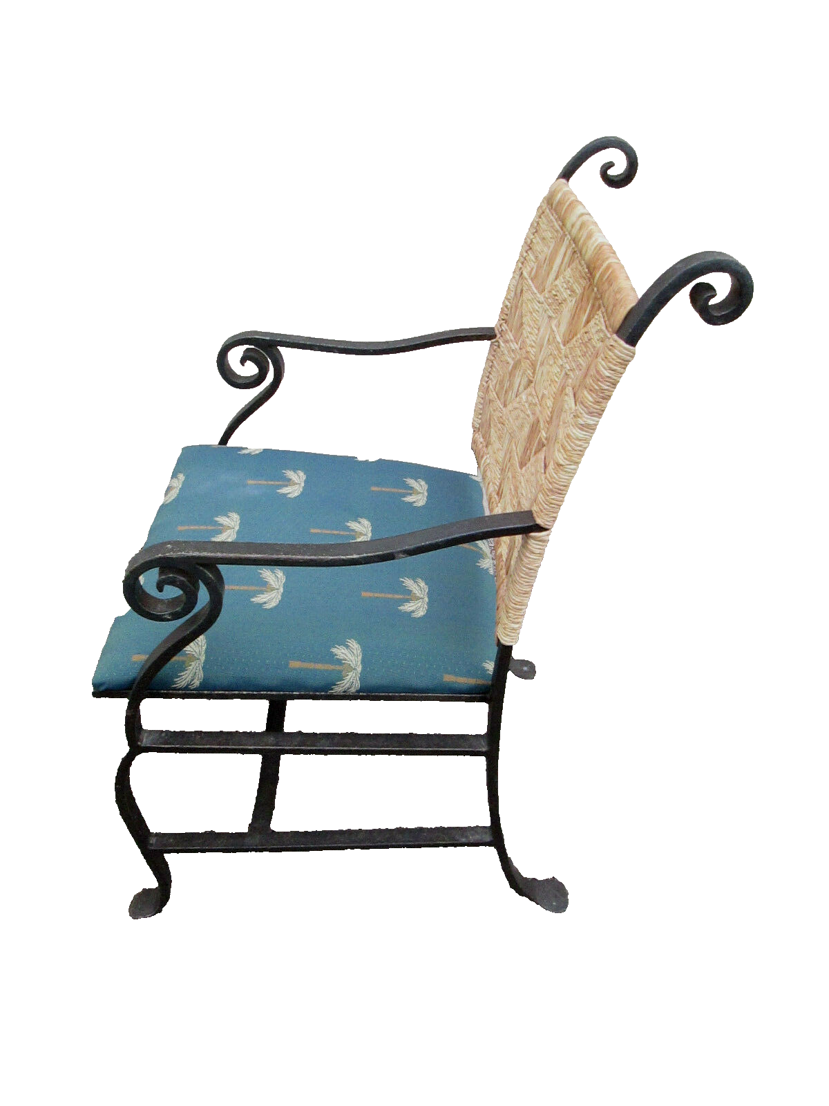 58051 Set of 4 QUALITY Heavy Metal Arm Chair Patio Chairs