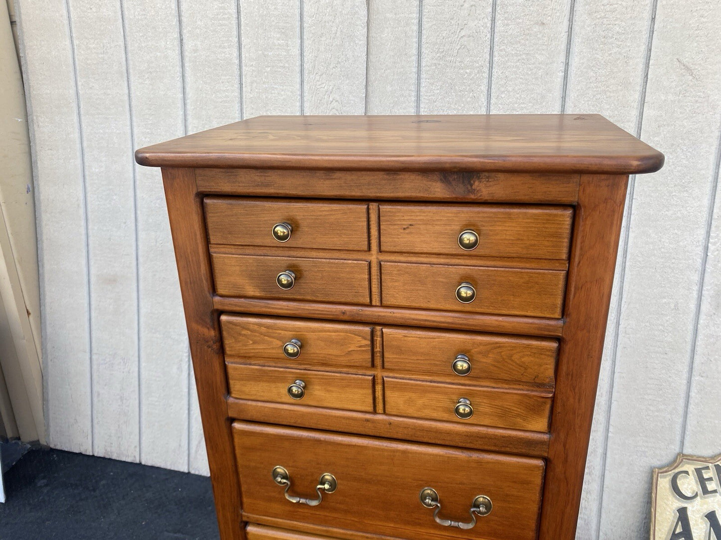 65846 Pine Lingerie High Chest Dresser