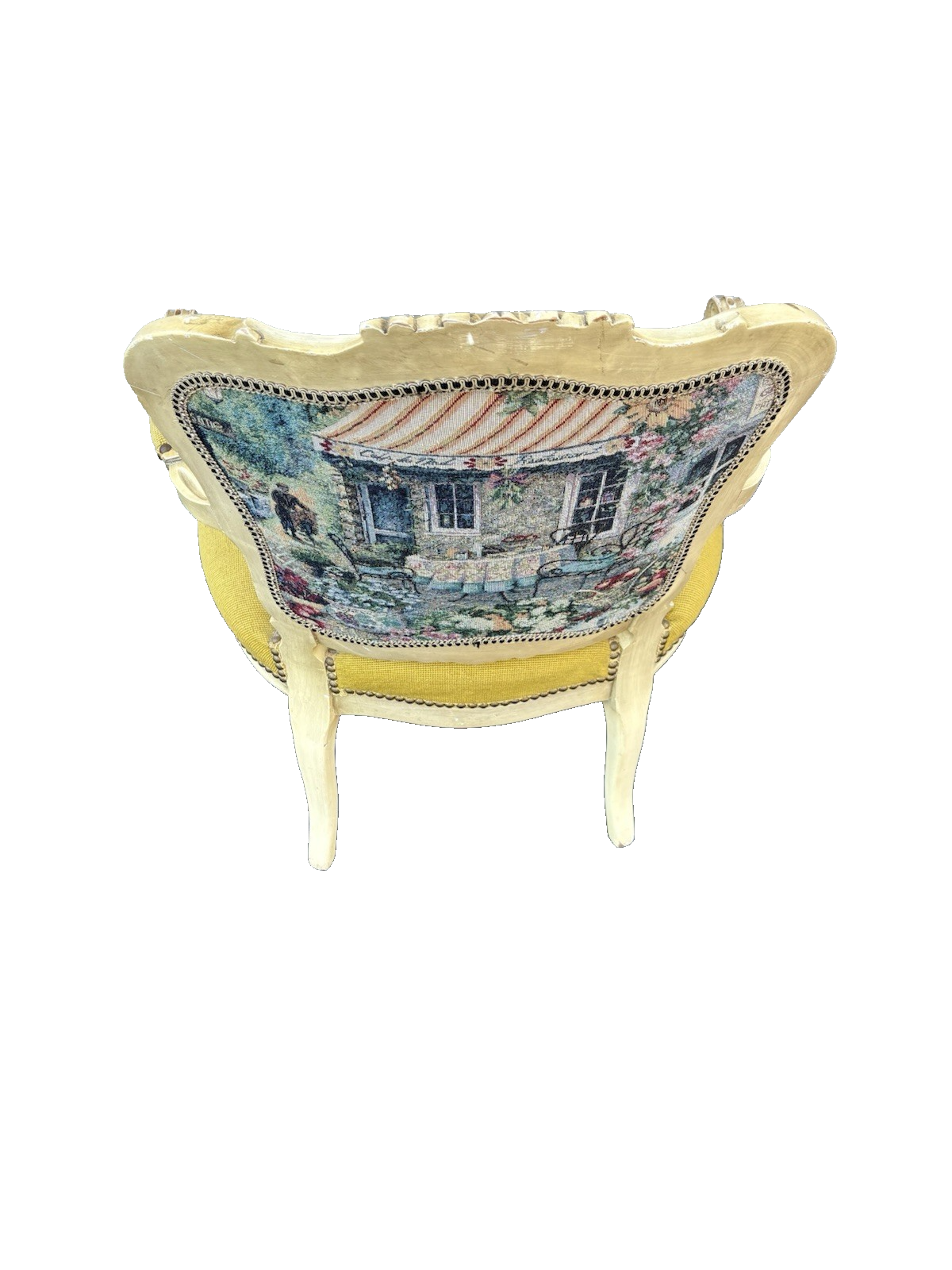 61829  Quality Floral Needlepoint Armchair Chair