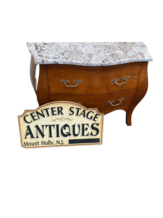 65407  ITALIAN MADE Marble Top Dresser Chest