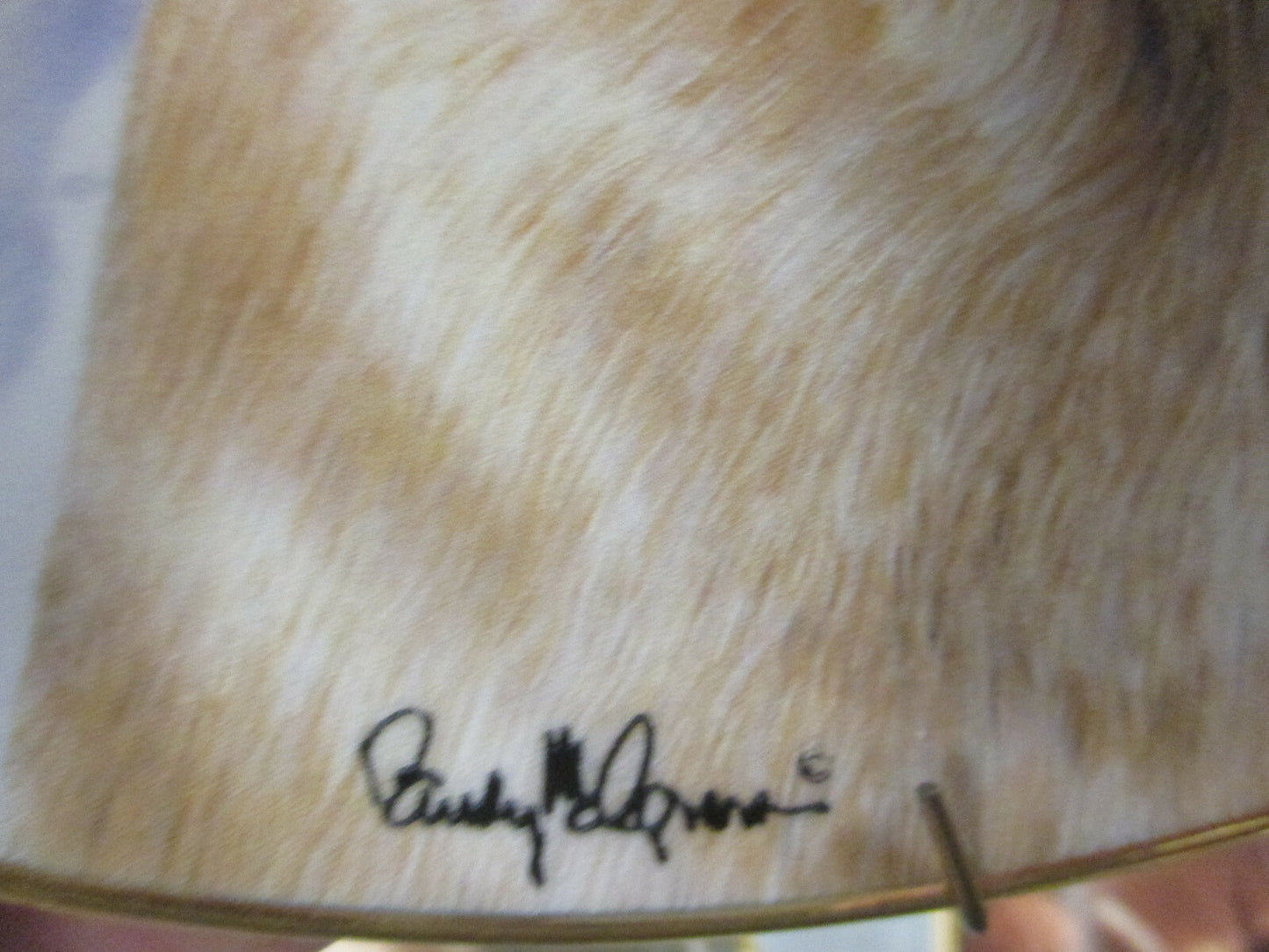 ES Set of 5 FRANKLIN MINT  Dog Porcelain Plates  8" diameter