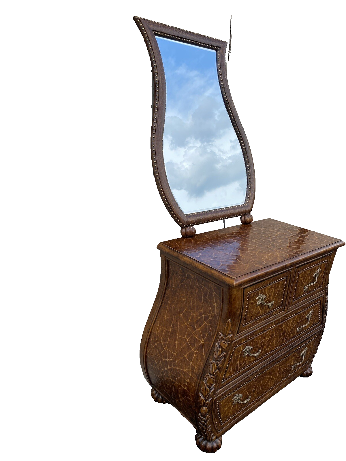 64604 Bombe Decorator Chest With Mirror