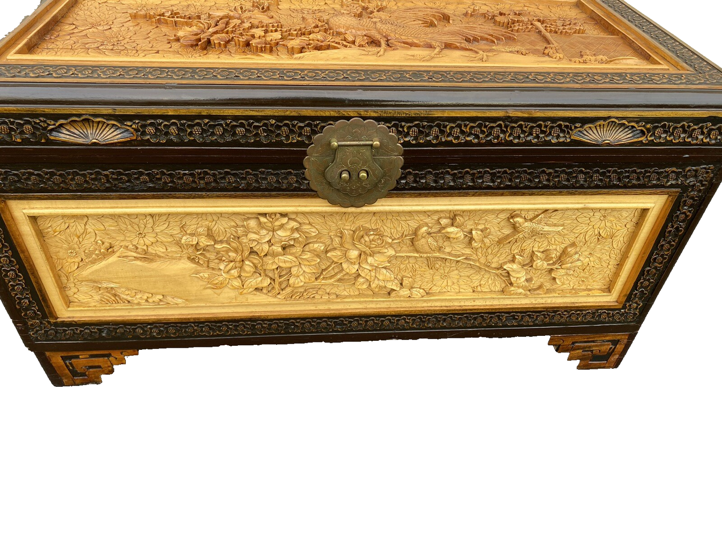 66158    Oriental Blanket Chest Storage Cabinet