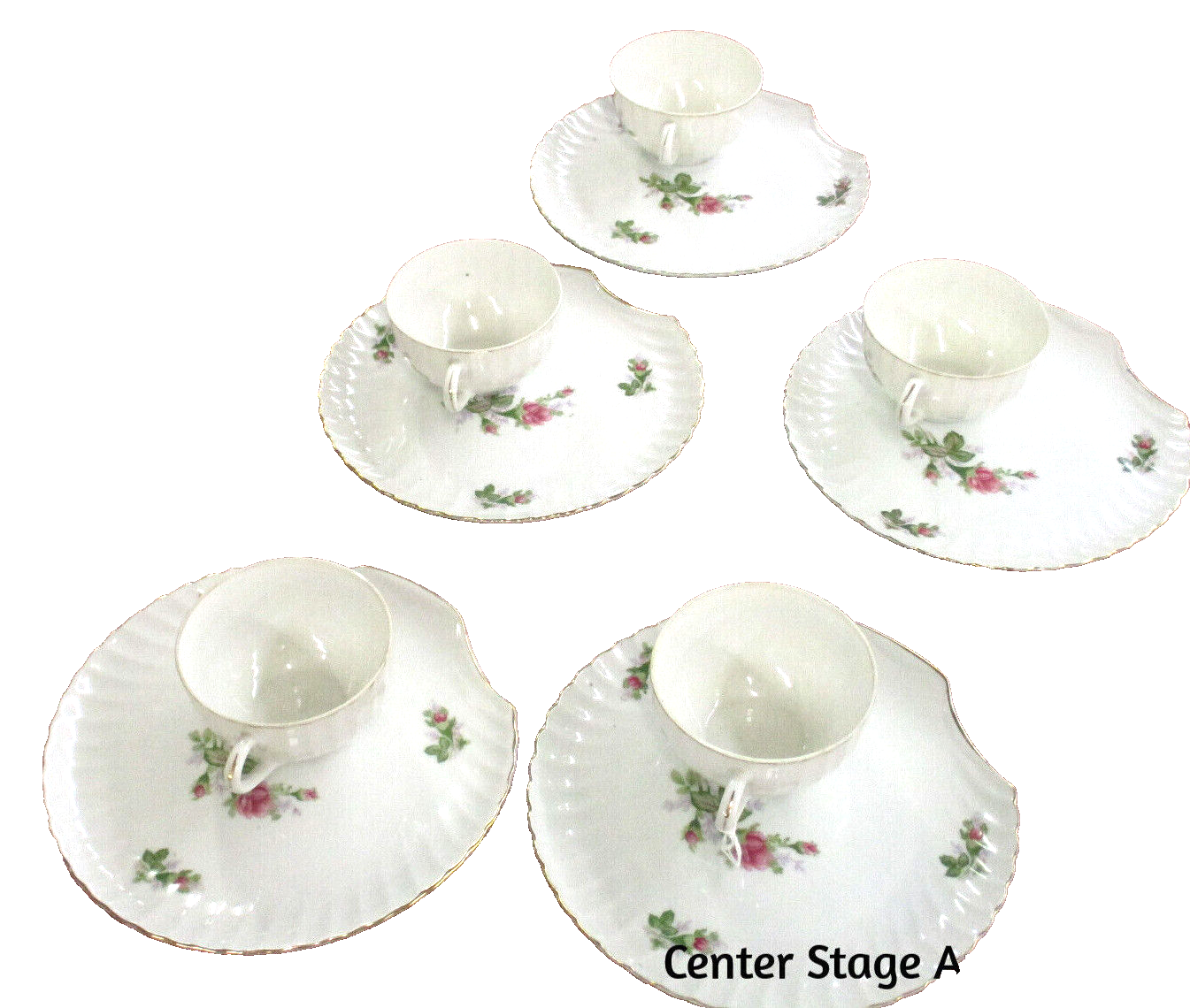 COL WW:  Lot of  Japan Dishes Dinnerware Set of 5 Cups with Plates