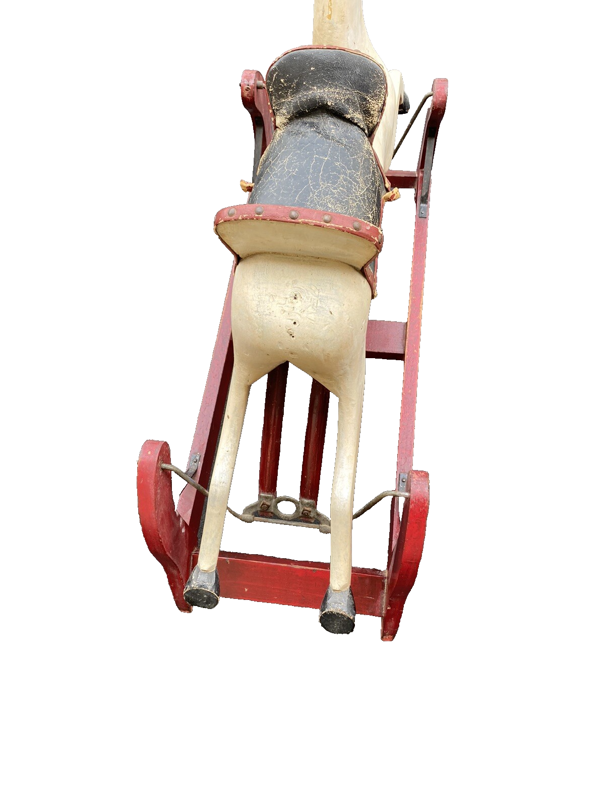 65476 Antique Wood Rocking Swing Horse