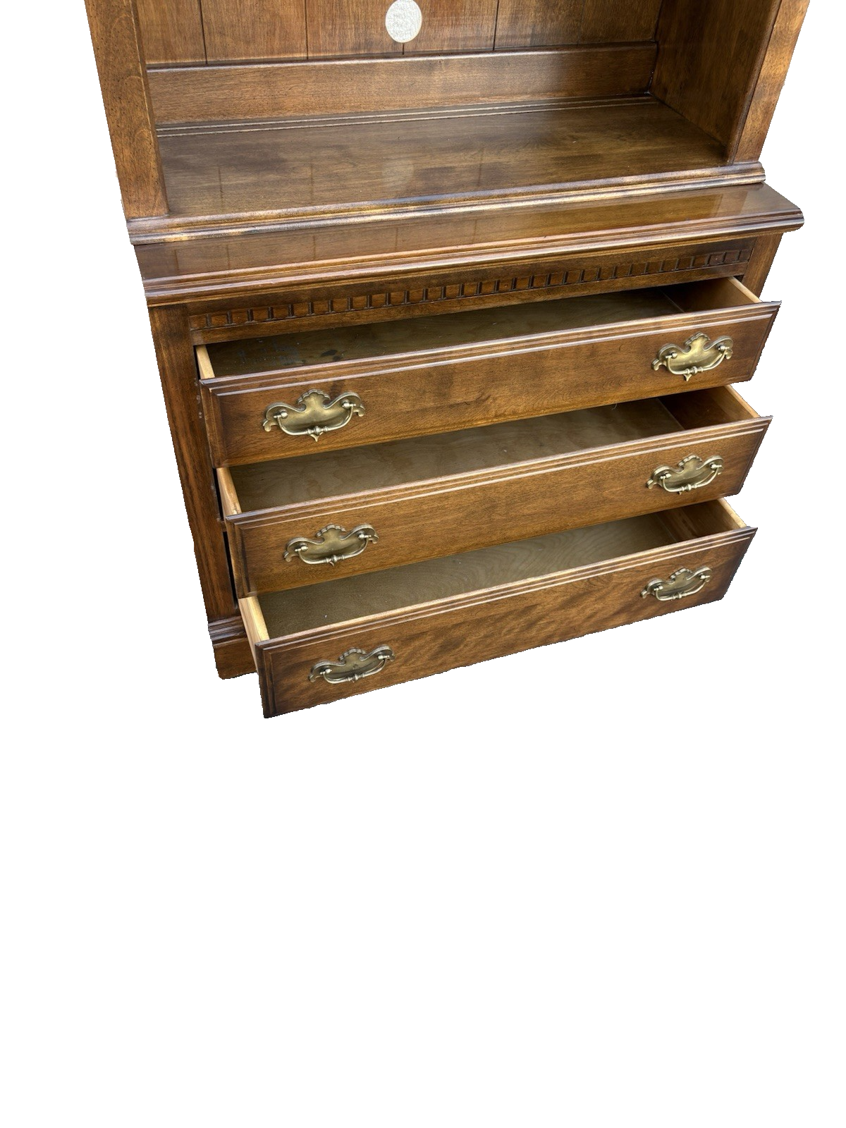 66952 ETHAN ALLEN Bookcase Curio China Cabinet Chest