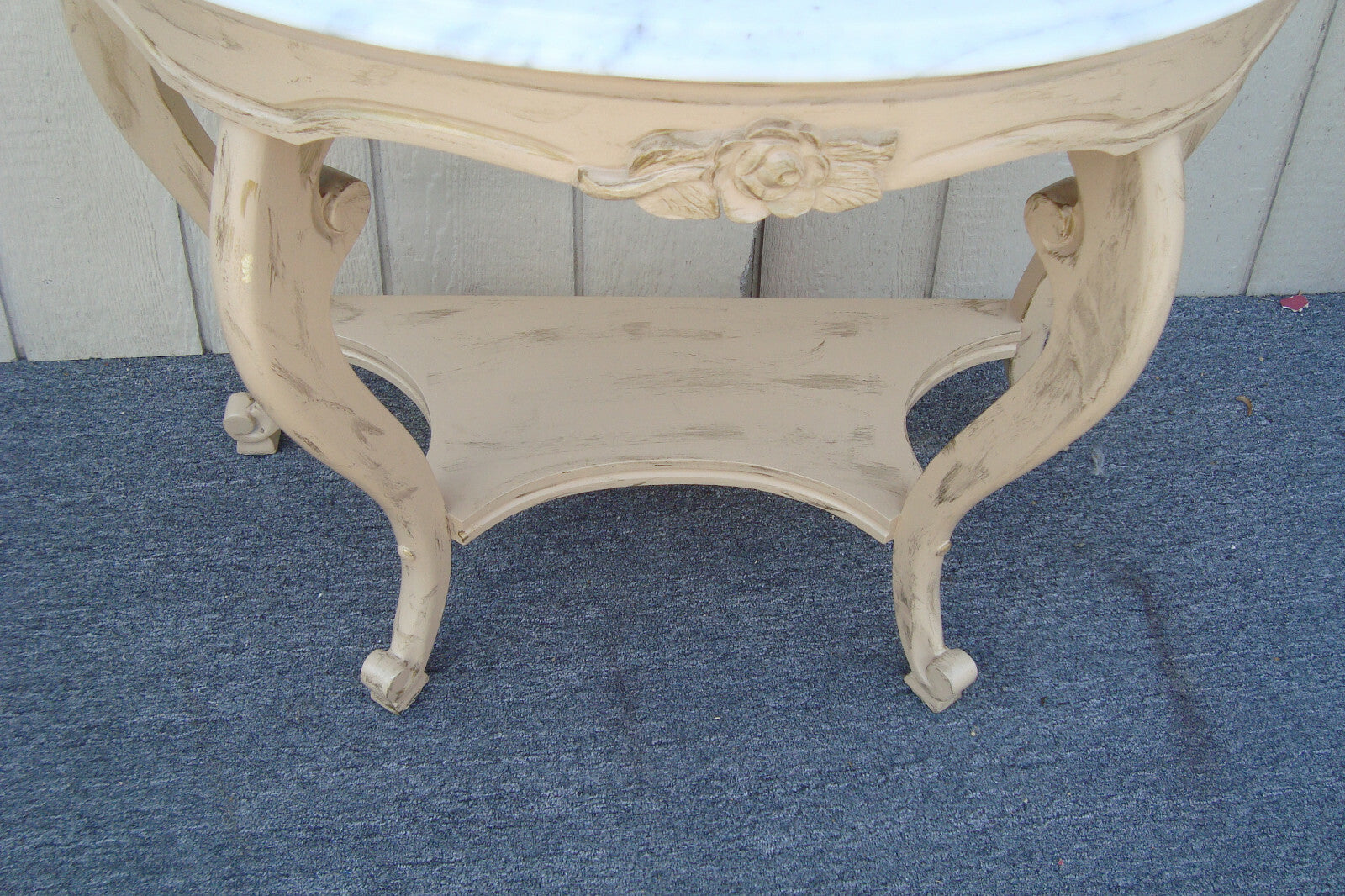 62130   Marble Top Console Table Sideboard Server KIMBALL Furniture ??