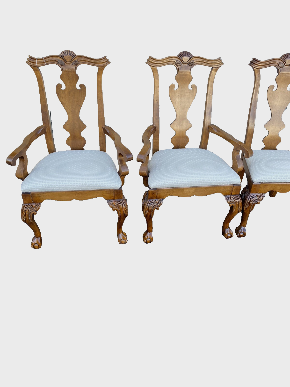 65119 Set of 8 Century Furniture Chippendale Dining Chair s