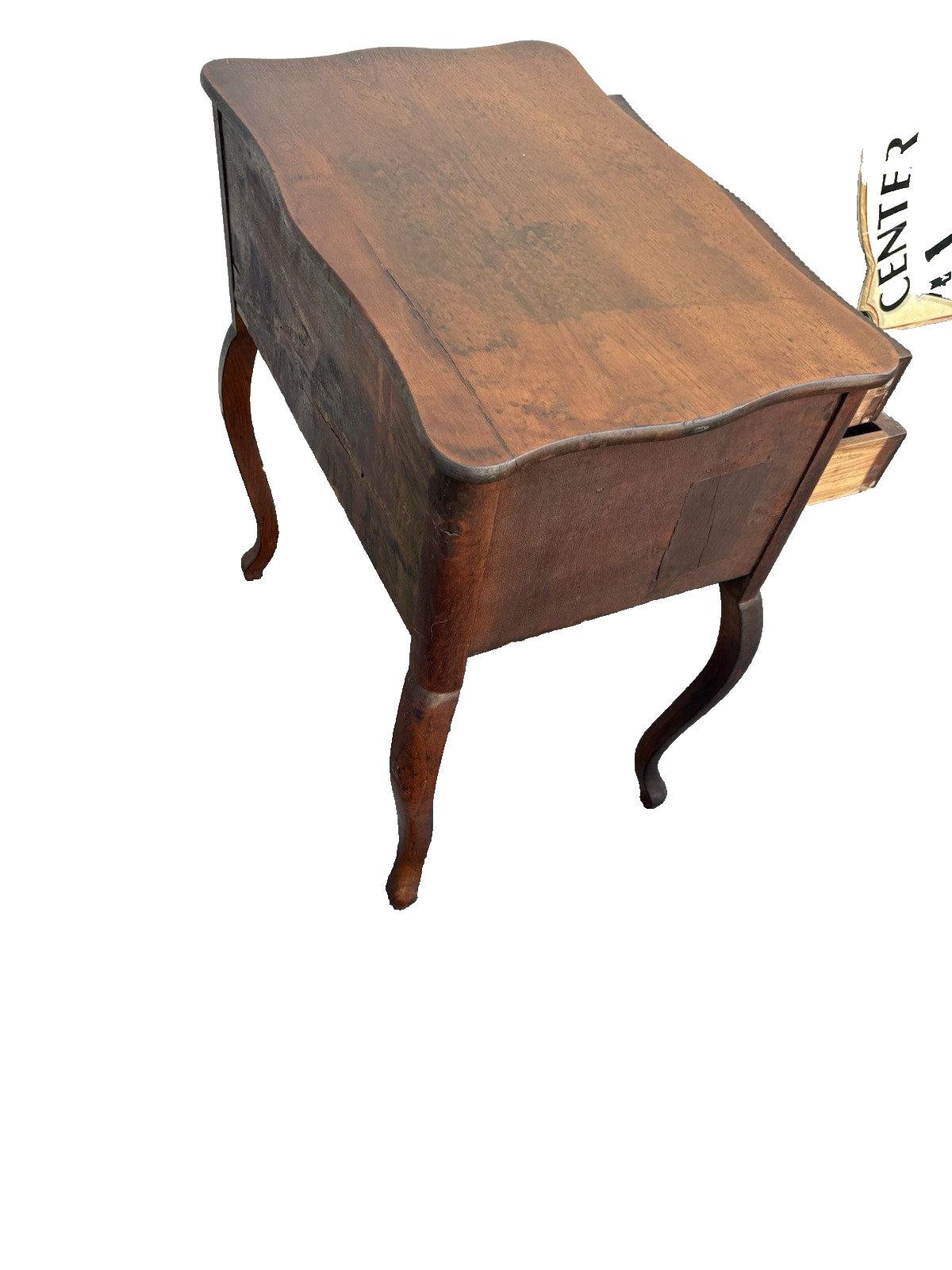 66964 Antique Empire Mahogany Nightstand End Table Stand