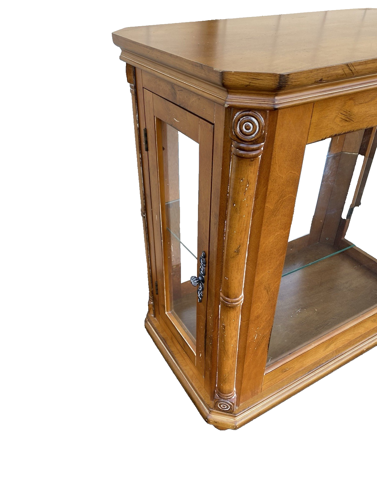 66561   Decorator Curio Cabinet Console Table Stand