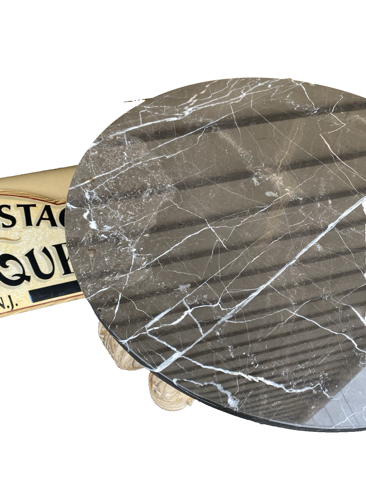 65705 Marble Top Lamp Table Stand