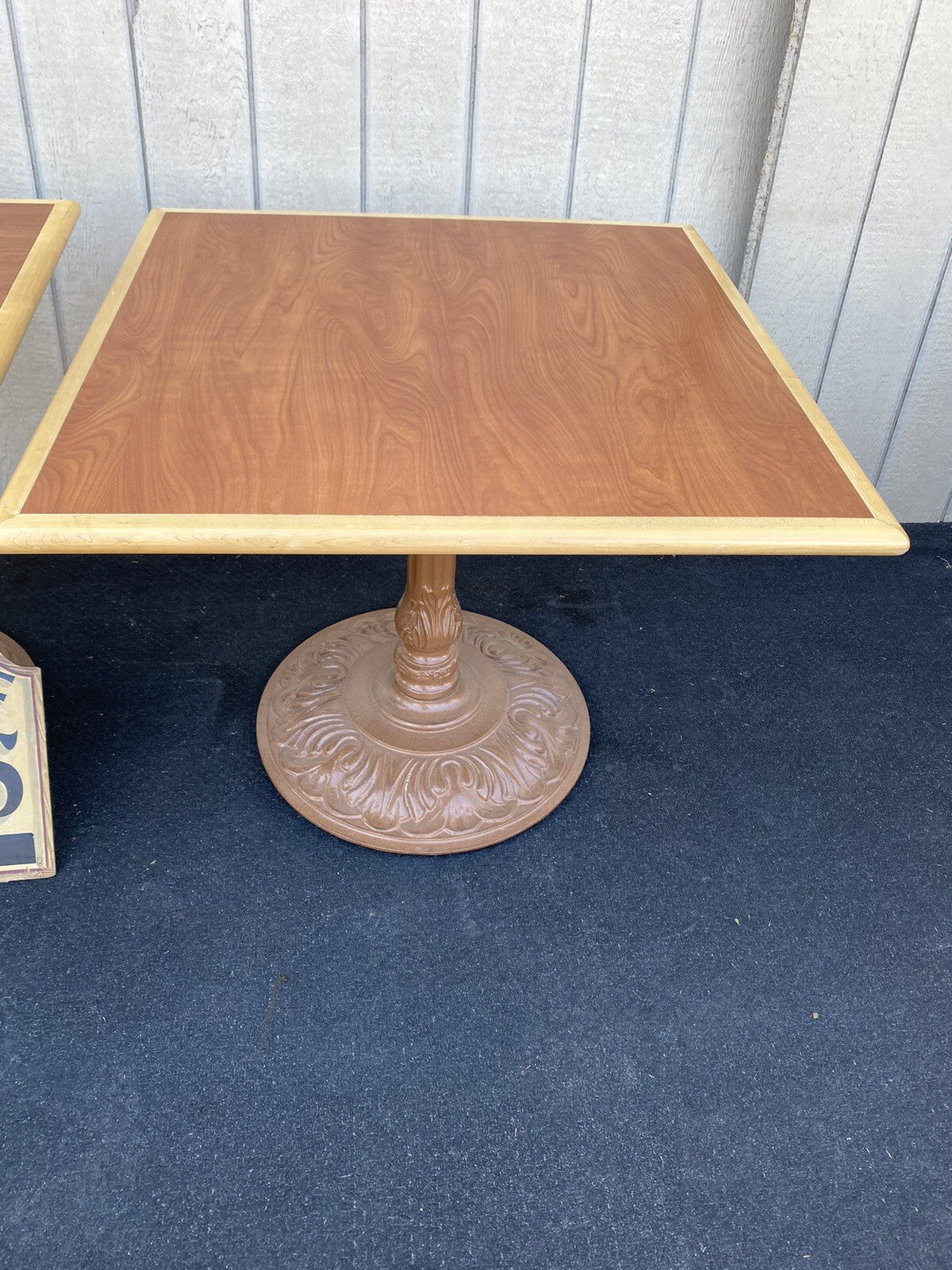 65315   Modern Cast Iron Dining Table Ice Cream Parlor Table