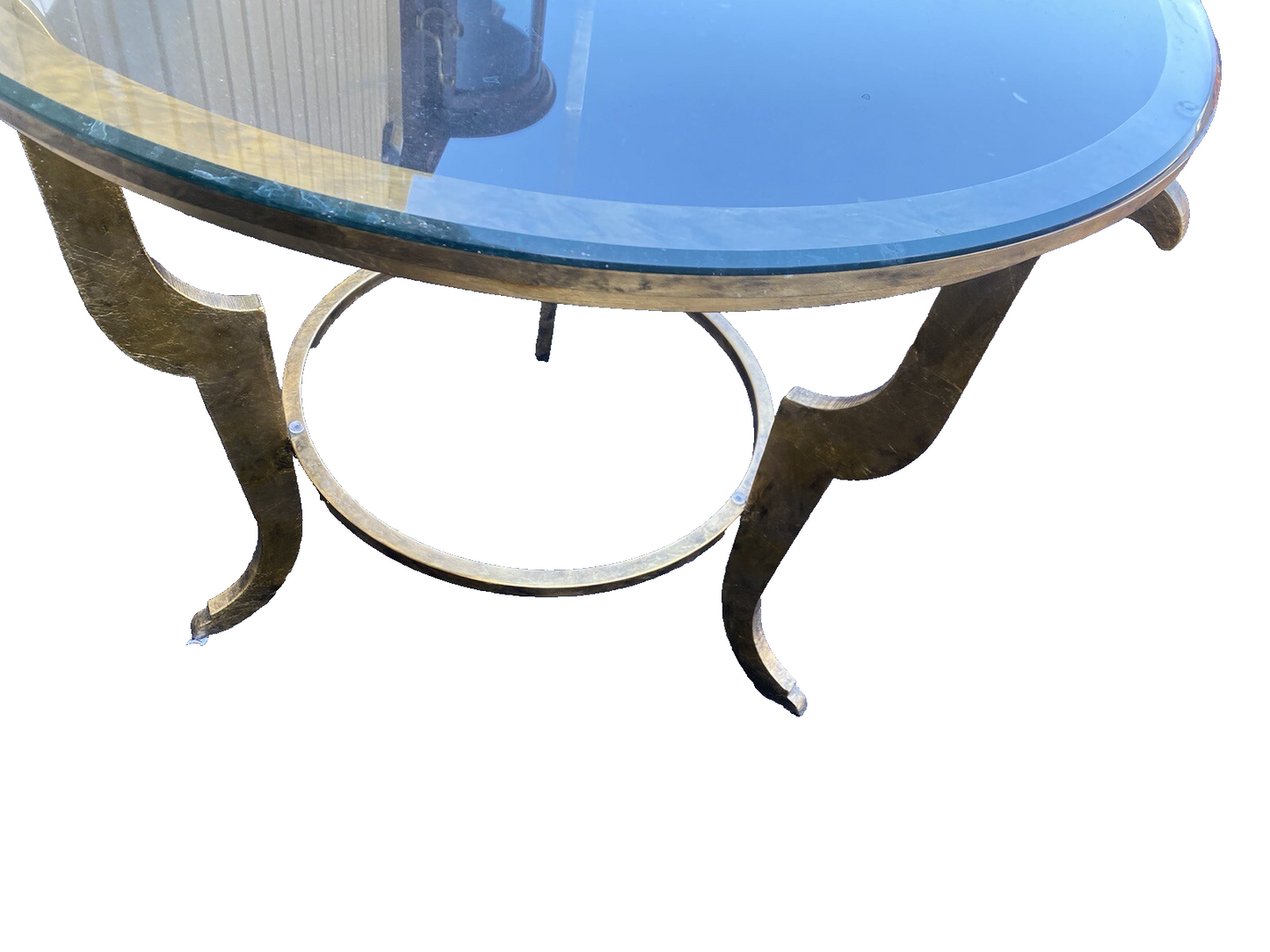 65157 Quality Decorator Glass Top Lamp Table Stand