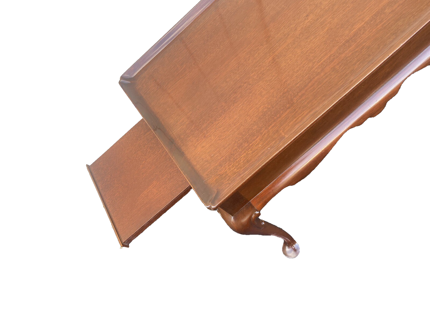 65073 Solid Mahogany Tea Table with Pull Outs