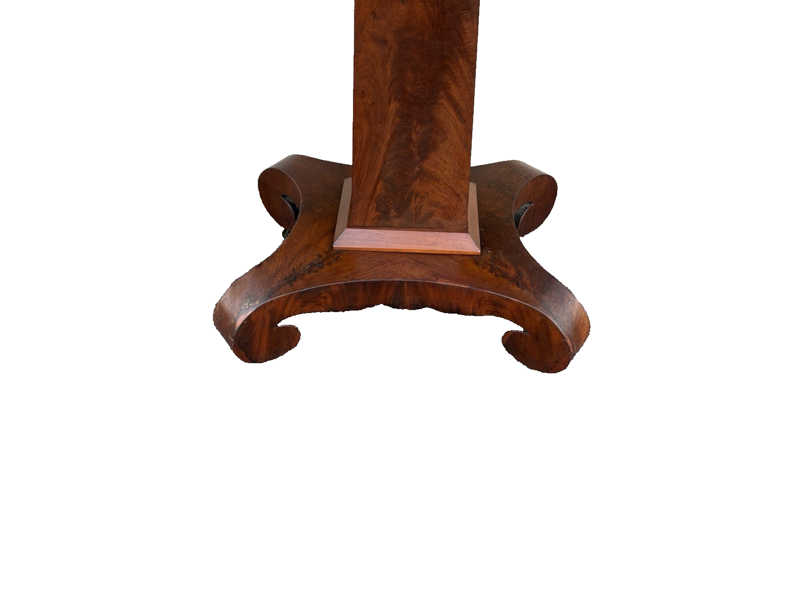 00001 Antique Empire Mahogany Flip Top Game Table Dining Table