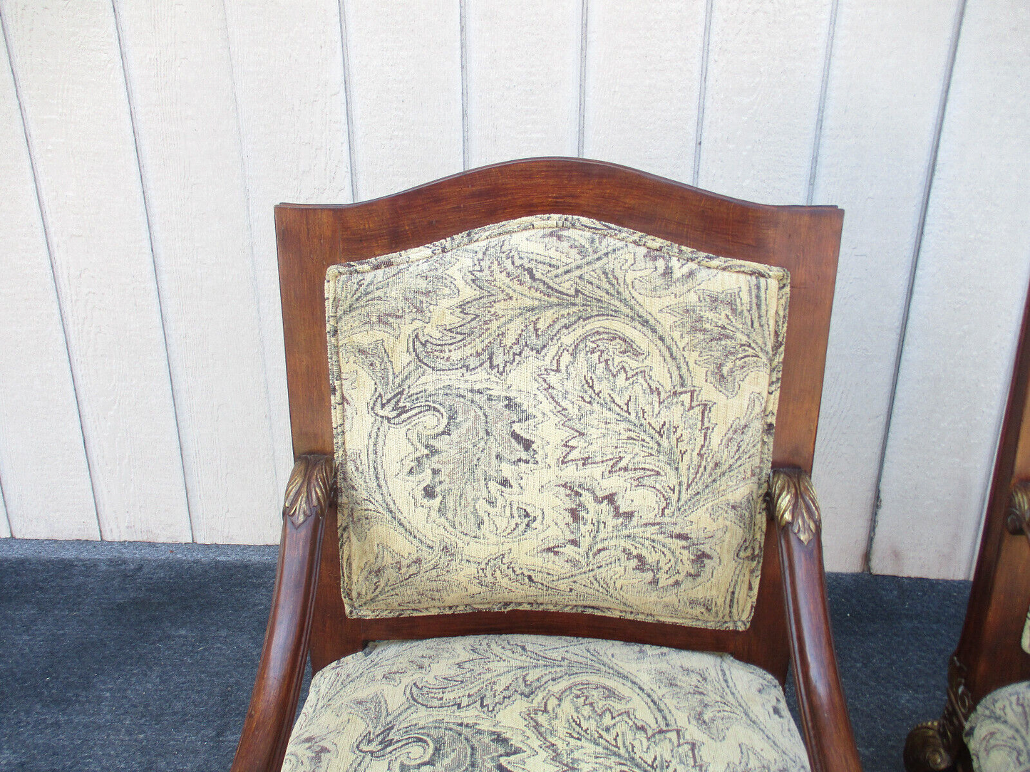 63727  Pair Bergere Armchair Chairs