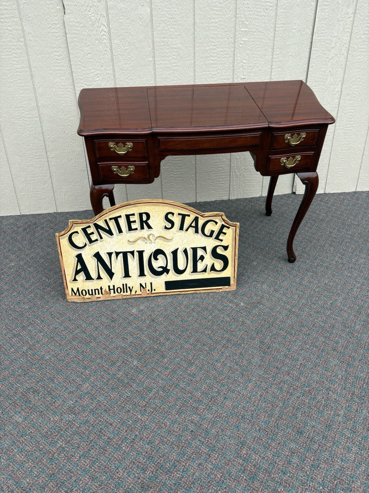 67068 WIDDICOMB Vanity Desk with Storage and Mirror